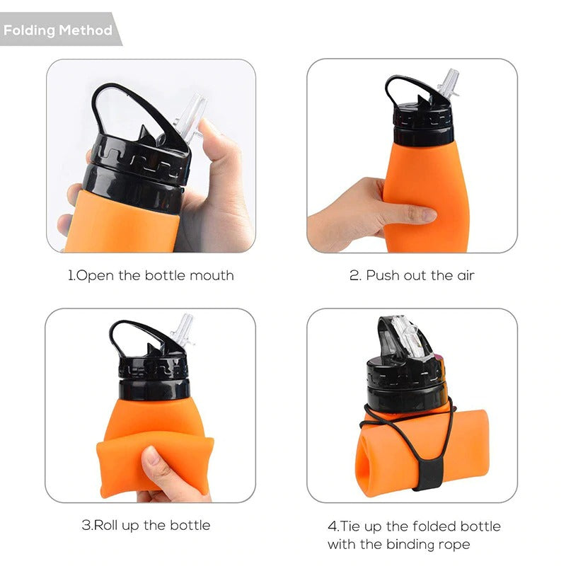 Foldable Silicone Water Bottle 600ML