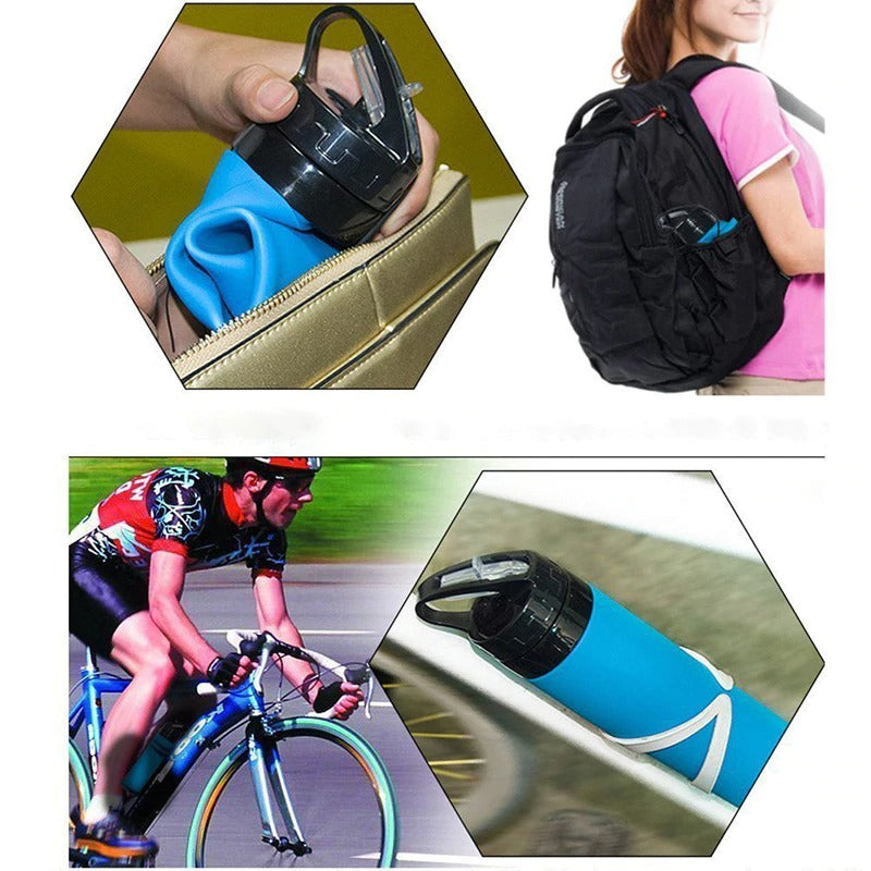 Foldable Silicone Water Bottle 600ML