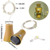 Copper Wire LED String Lights powered by Solar Wine Bottle Cork 10 Pack