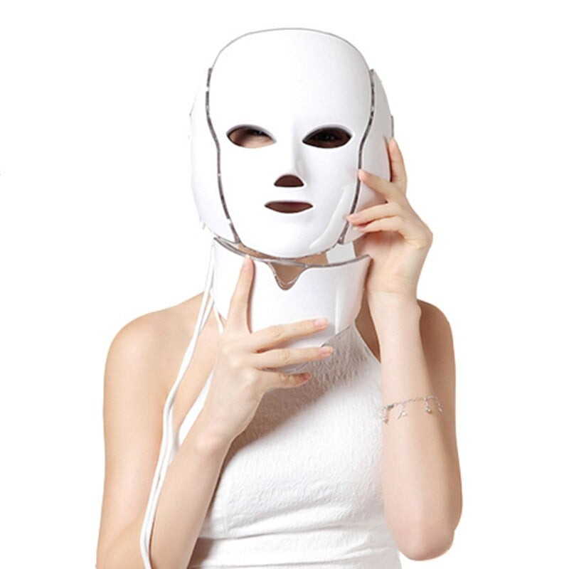 LIGHT Therapy Facial MASK - 7 Color LED Skin Rejuvenation Device