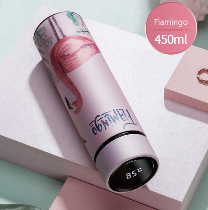 Thermos Bottle with Temperature Display