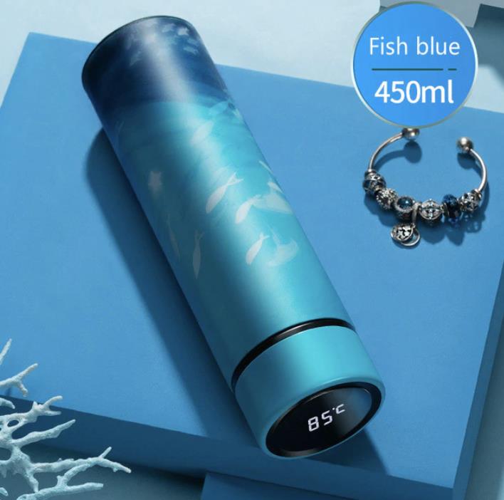Thermos Bottle with Temperature Display
