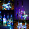Load image into Gallery viewer, Copper Wire LED String Lights powered by Solar Wine Bottle Cork 10 Pack
