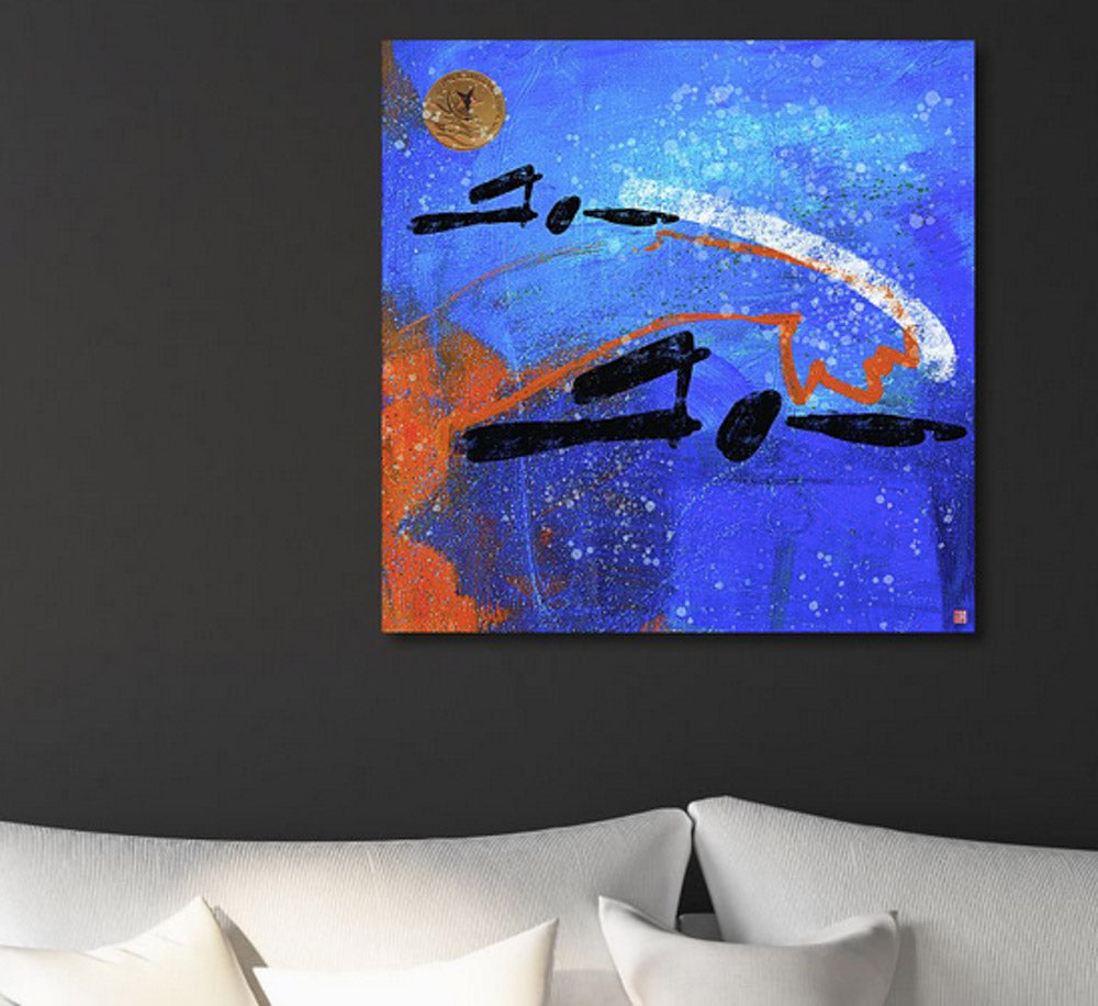 SWIMMING – Limited Edition, Hand Embellished Giclee Print by Gregory Burns from the SPORTS ART collection.  LIFESTYLE