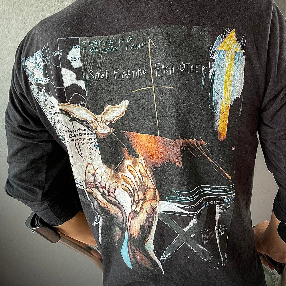 STOP FIGHTING - Unisex Long Sleeve Tee Print on Back