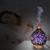 3D Glass Essential Aroma Oil Diffuser/Humidifier -7 Led Color Mode