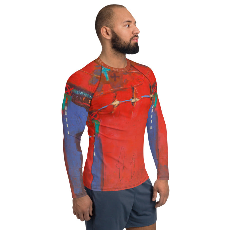 LEAP OF FAITH - Men's Long-Sleeved Rash Guard
