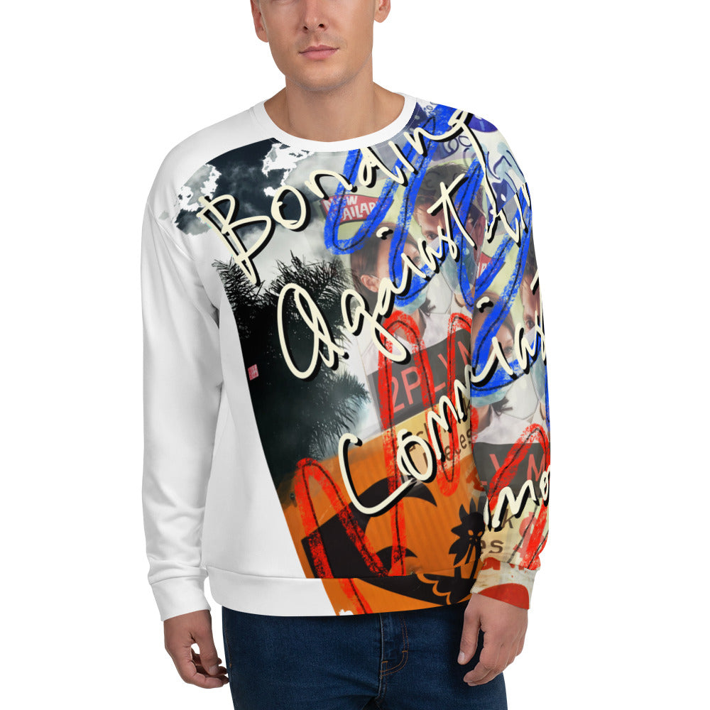 BONDING AGAINST A COMMON ENEMY - Unisex Sweatshirt Over All Print