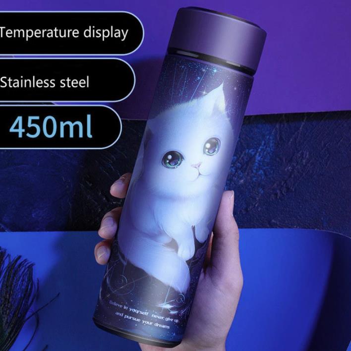 Thermos Bottle with Temperature Display