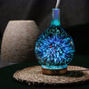 3D Glass Essential Aroma Oil Diffuser/Humidifier -7 Led Color Mode